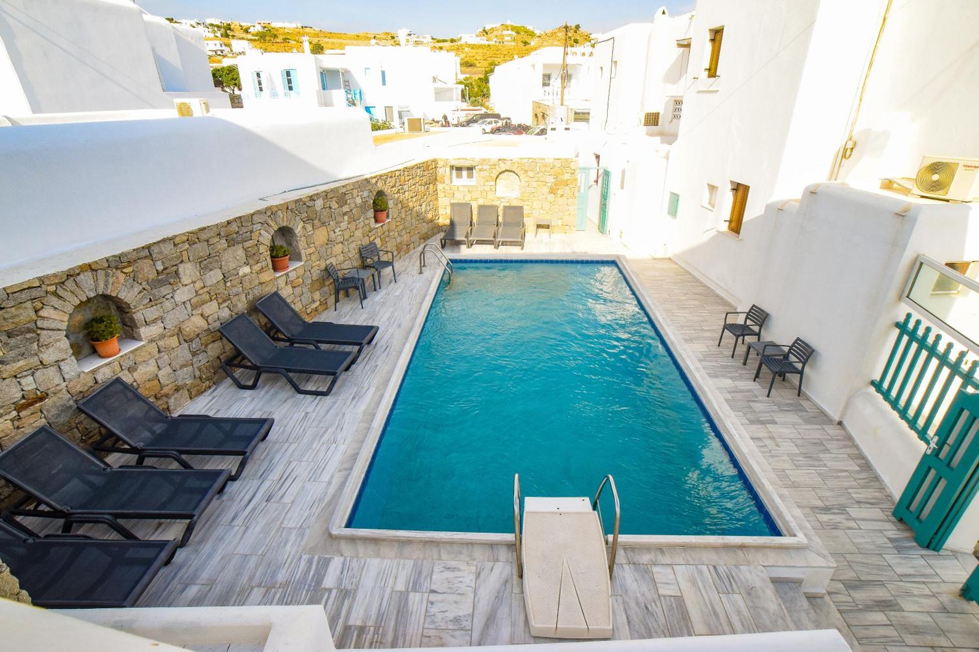 Celeste Apartments Ornos  Bagian luar foto