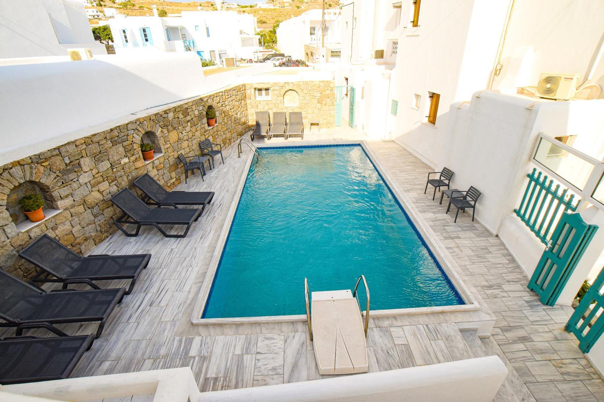 Celeste Apartments Ornos  Bagian luar foto